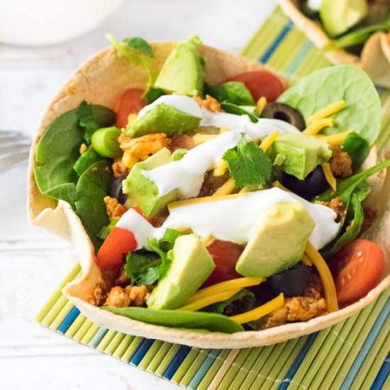 Healthy Chicken Taco Salad