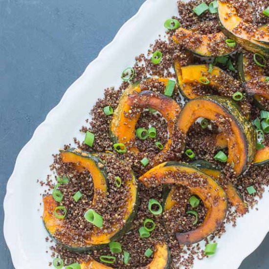 Roasted Kabocha with Crispy Quinoa