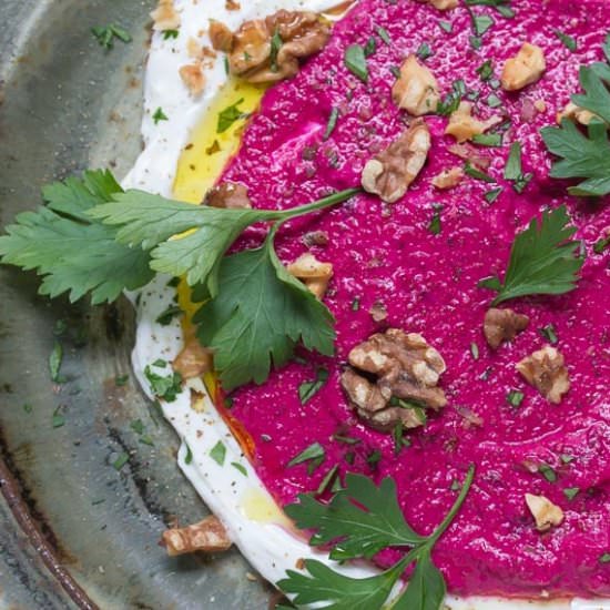 Low FODMAP Beet & Yogurt Dip