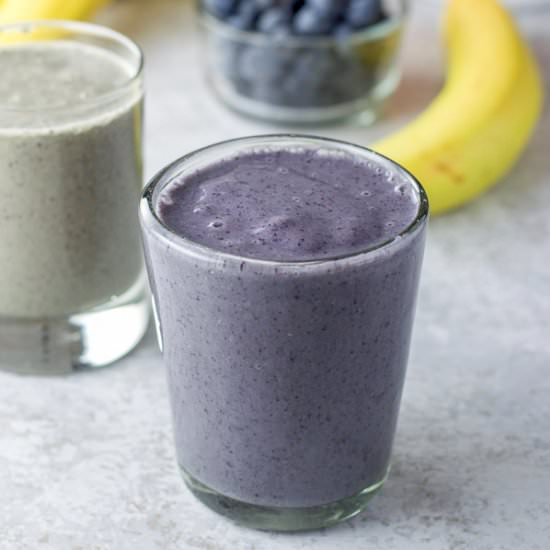 Blueberry Banana Spinach Smoothie