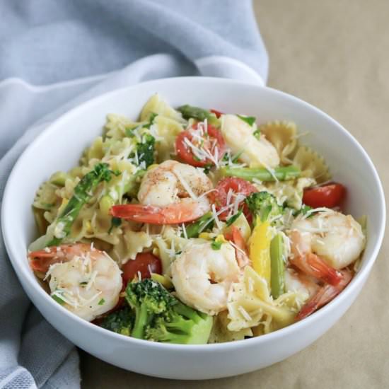 Shrimp Pasta Primavera
