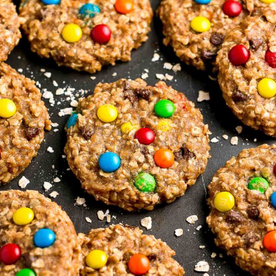 Healthy Banana Monster Cookies
