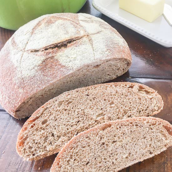 Whole Wheat Sourdough Bread