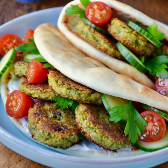 Homemade Falafel with Tahini Sauce