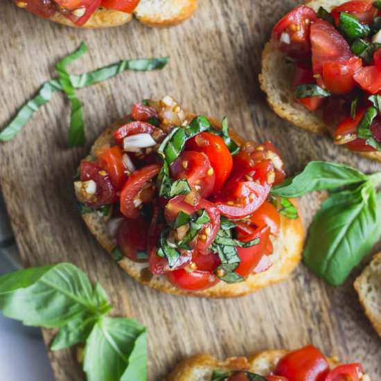 Balsamic Bruschetta on Crostini