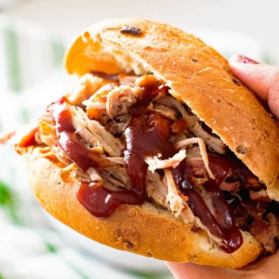Smoked Cider Brined Pulled Pork