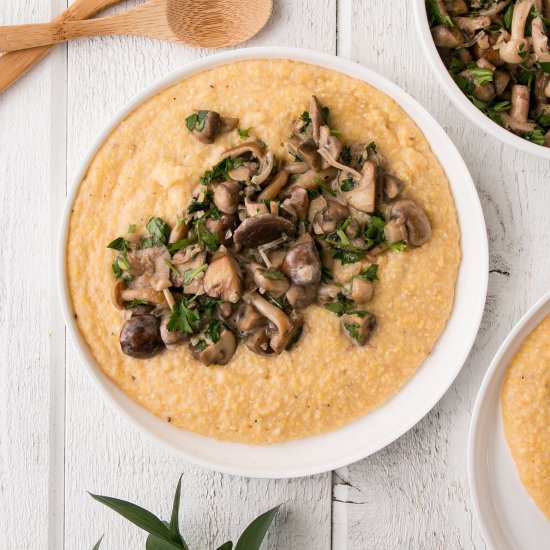 Polenta with Mushroom Ragout