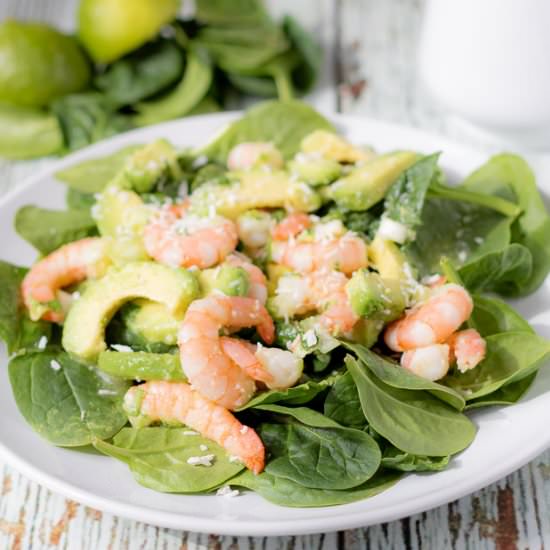 Avocado Prawn And Coconut Salad
