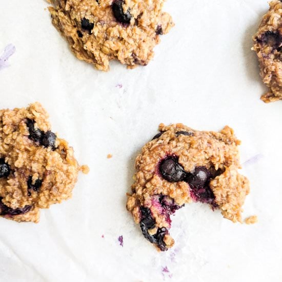 Blueberry Breakfast Cookies