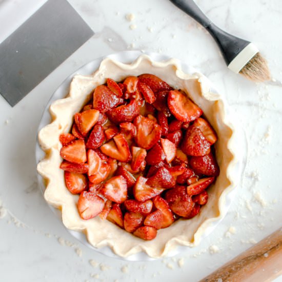 Strawberry Balsamic Pie