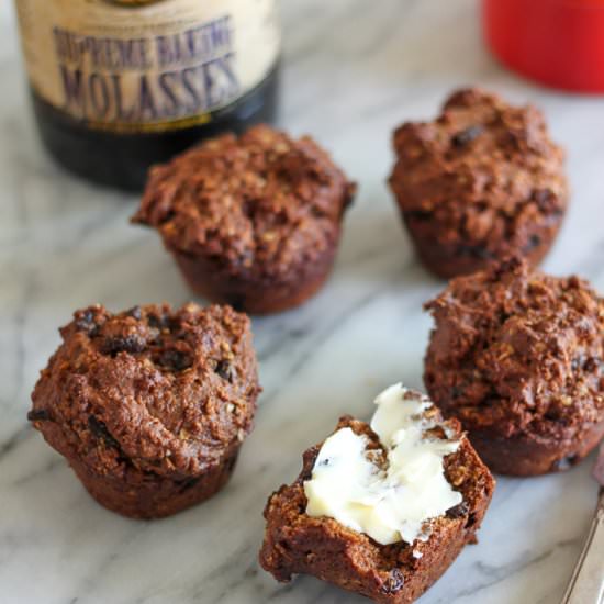 Molasses Raisin Muffins