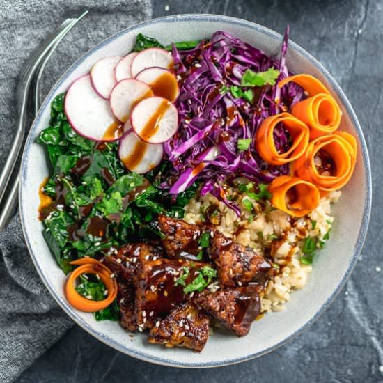 Hoisin Glazed Tempeh Bowls