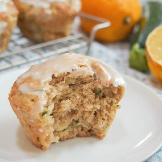 Meyer lemon zucchini muffins
