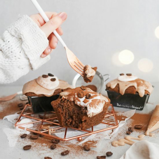 Mini coffee loaf cakes