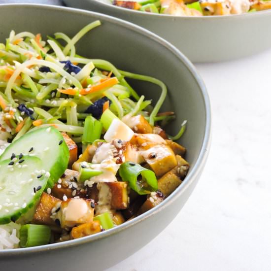 Sesame Soy Tofu Bowls