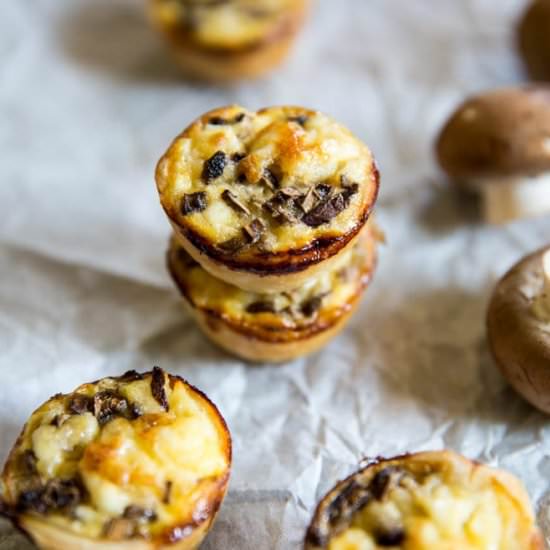 Mini Mushroom Quiche