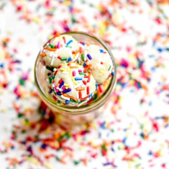 Birthday Cake Collagen Fat Balls