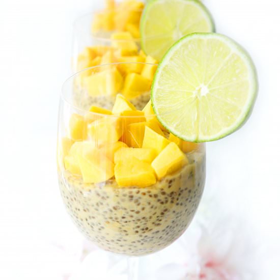 MANGO LIME CHIA PROTEIN PUDDING
