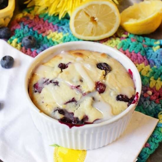 Lemon Blueberry Muffin For One