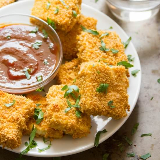 Crispy Baked Tofu Nuggets
