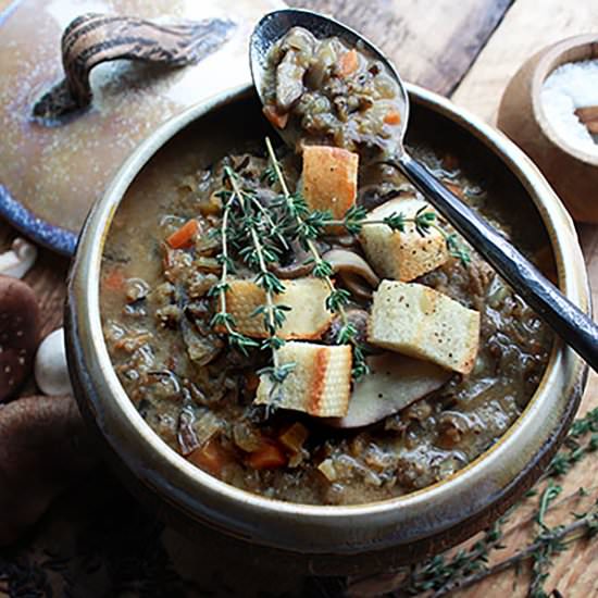 Wild Rice Mushroom Soup