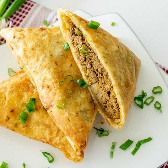 Gluten-Free Spicy Beef Samosas