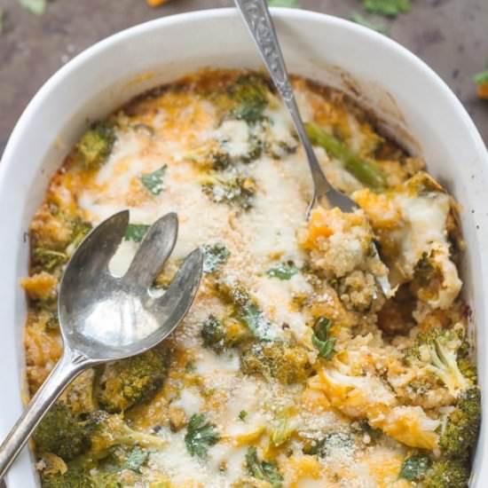 Broccoli Cheese Cauliflower Casserole
