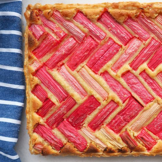 Rhubarb & Almond Tart