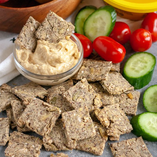 Seeded Quinoa Crackers