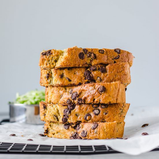 Oil-free Vegan Zucchini Bread