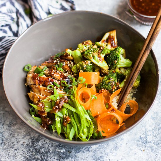 Sweet and Sour Chicken Quinoa Bowls