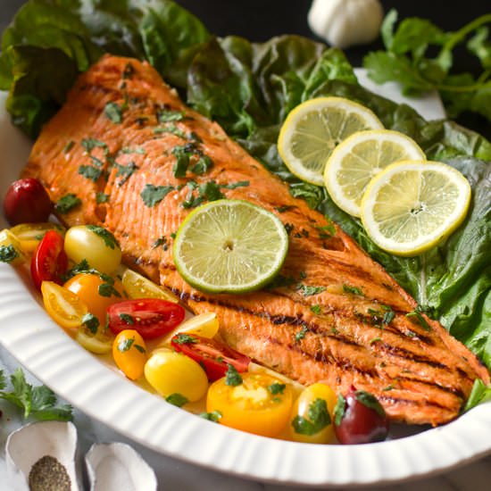 Cuban Marinated Grilled Salmon