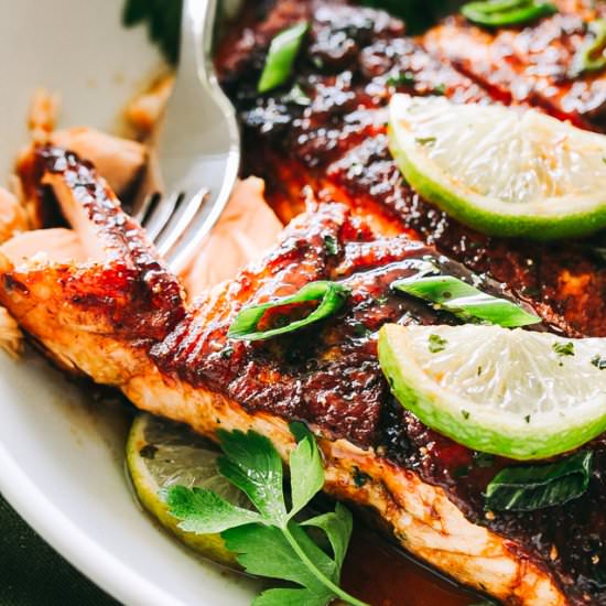 Brown Sugar Glazed Salmon