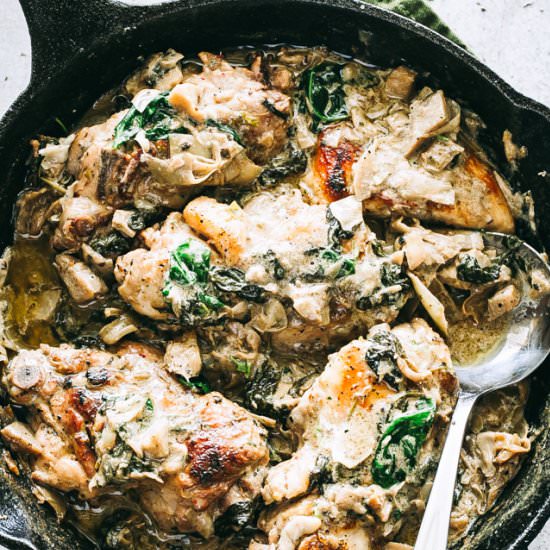 Spinach Artichoke Chicken