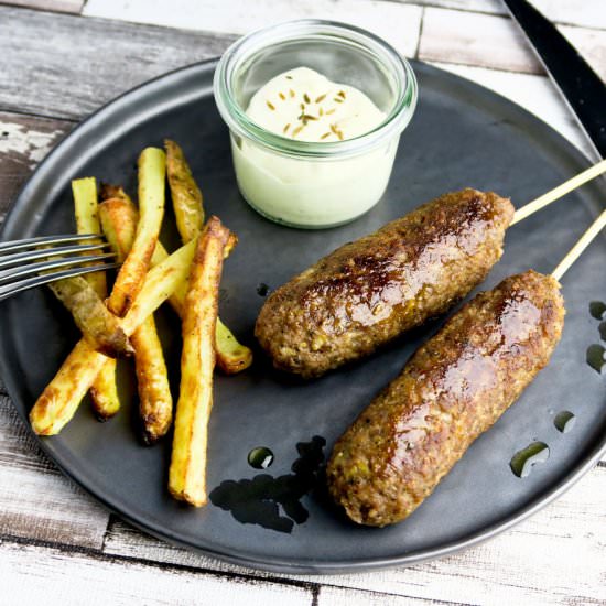 Lamb kofte with fennel