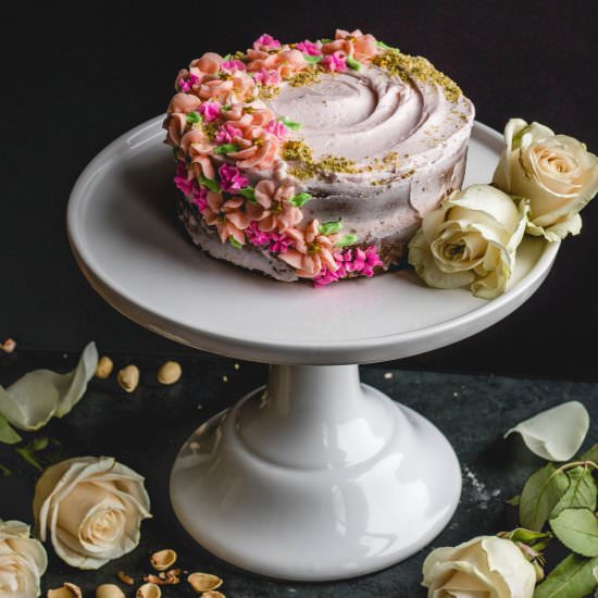 Pistachio Rosewater Cake