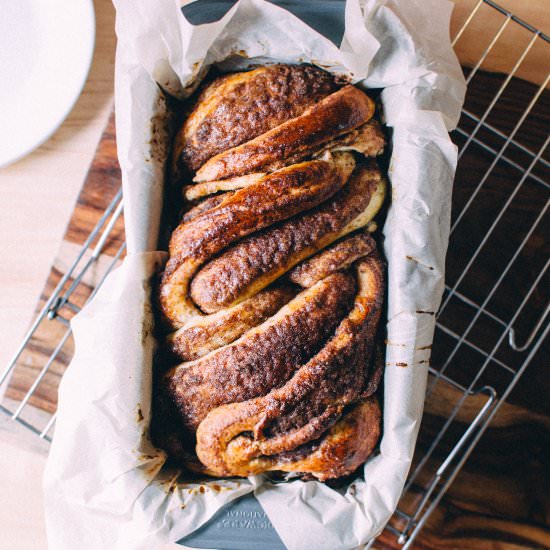 cinnamon brown butter babka