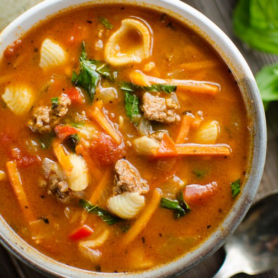 Instant Pot Hamburger & Pasta Soup