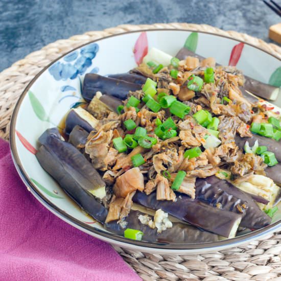Eggplants with Preserved Vegetables