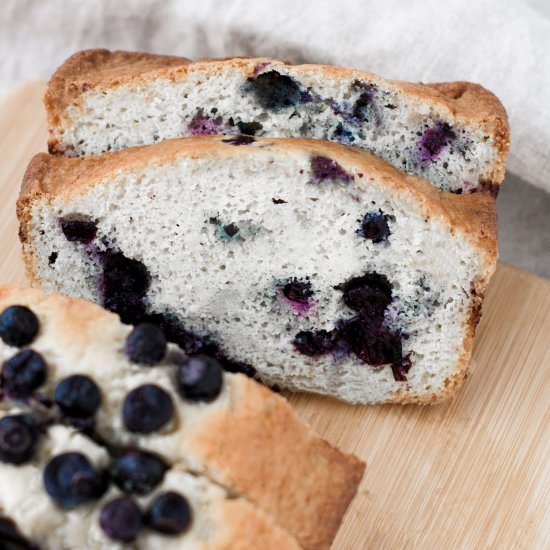 Low-Carb Lemon Blueberry Bread