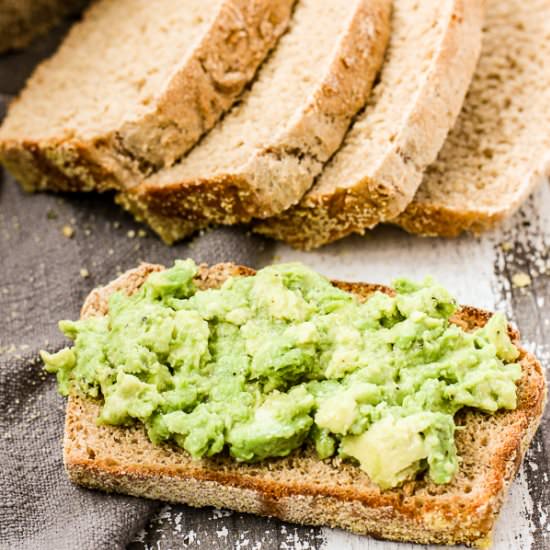 No Knead English Muffin Bread