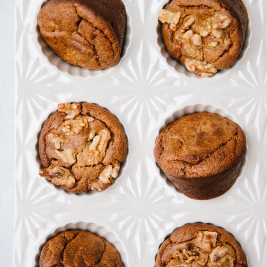 Blender Maple Banana Muffins