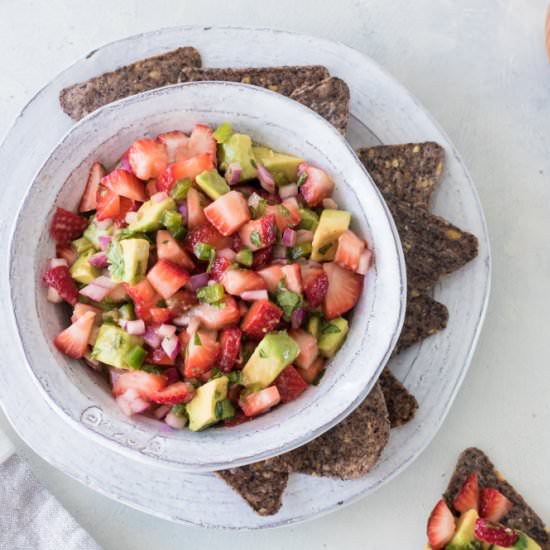 Strawberry Salsa with Avocado