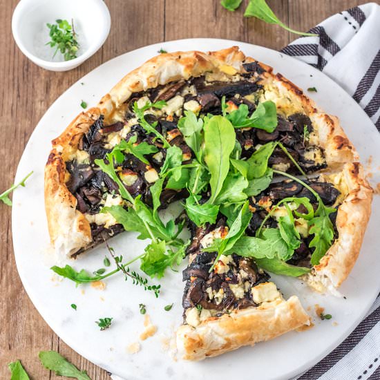 Mushroom and Feta Tart