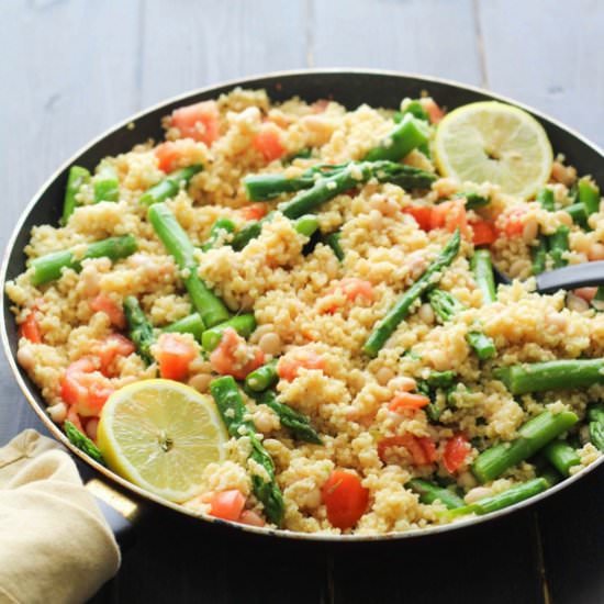 MILLET RICE WITH ASPARAGUS