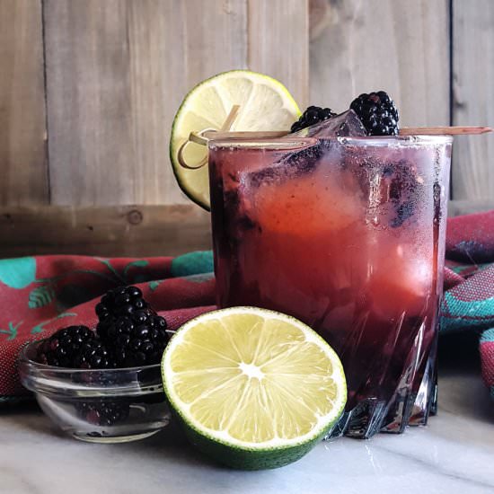 Spicy Blackberry Bourbon Smash