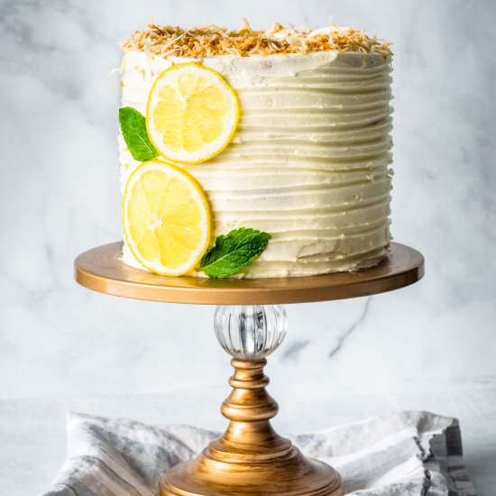 Lemon Coconut Layer Cake