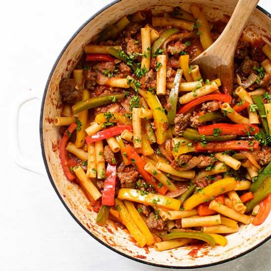 Sausage and Peppers Pasta