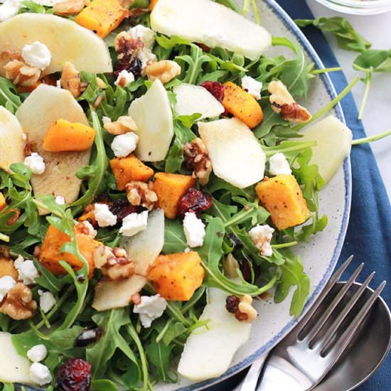 Butternut Apple Arugula Salad