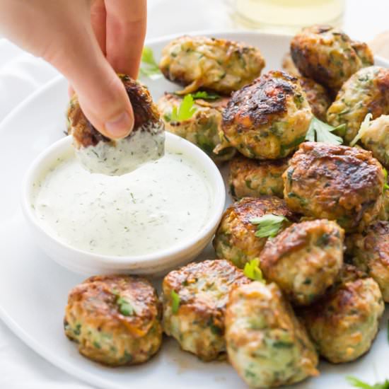 whole30 chicken bacon ranch poppers